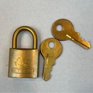 Etro Logo Lock and Key Set